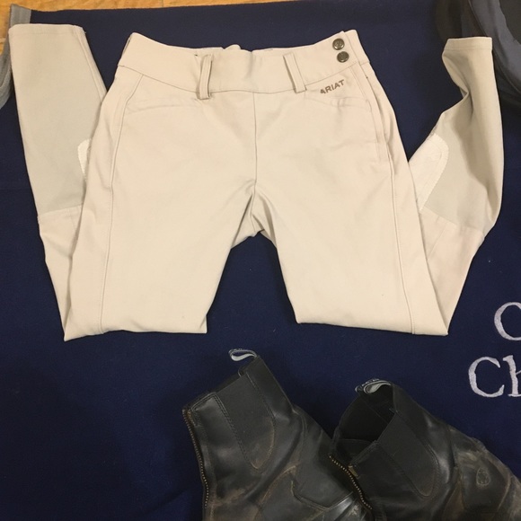 Ariat Olympia side zip breeches 22 Reg tan - Picture 5 of 7